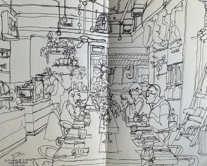 COFFEE SHOPS OF NEW YORK: 100 Hand-Drawn Cafes in One Book