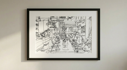 Citizens of Chelsea — Coffee Shops of New York Art Print