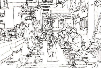 Citizens of Chelsea — Coffee Shops of New York Art Print