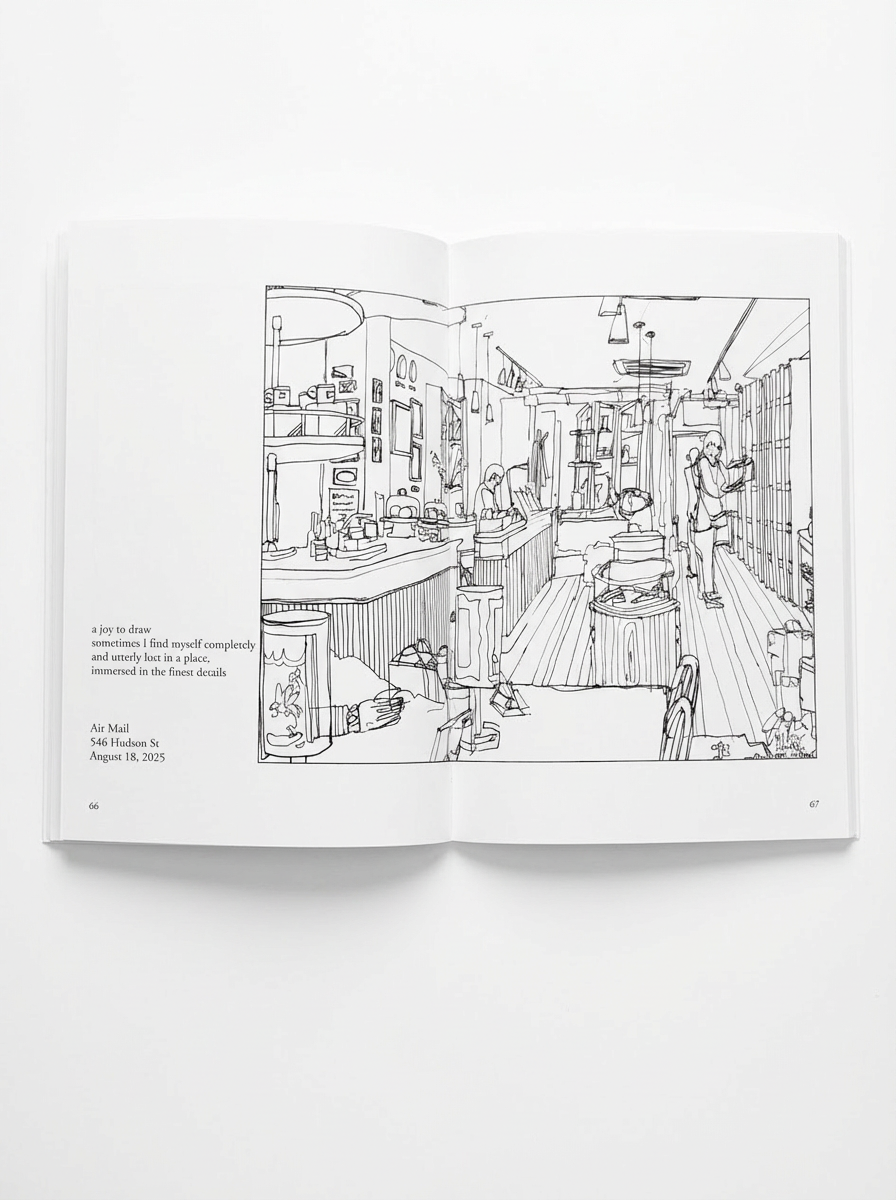 COFFEE SHOPS OF NEW YORK: The Pocket Edition (50 Hand-Drawn Cafes in One Book)