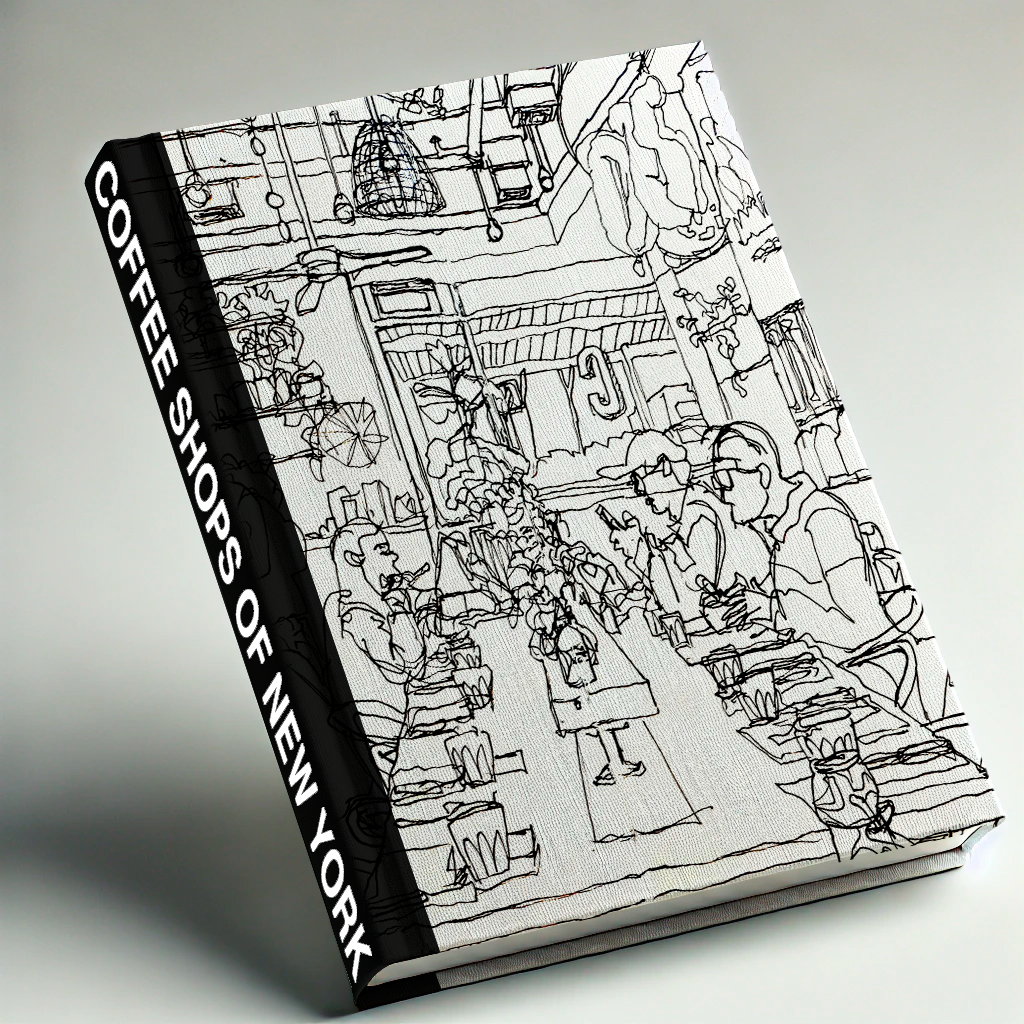 COFFEE SHOPS OF NEW YORK: 100 Hand-Drawn Cafes in One Book