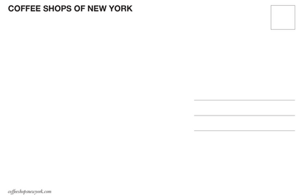 Coffee Shops of New York - Illustrated Postcard Set (5)